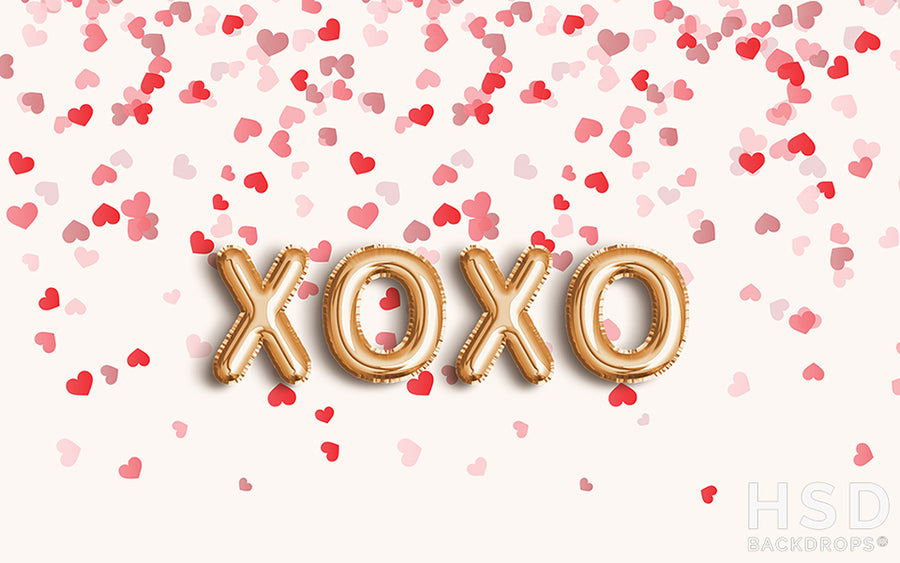 XOXO and Hearts - Black Friday Steal - HSD Photography Backdrops 