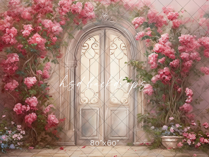 Romantic Garden Door - HSD Photography Backdrops 