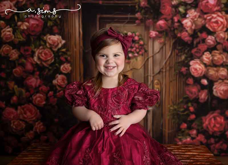 Surrounded by Roses - HSD Photography Backdrops 