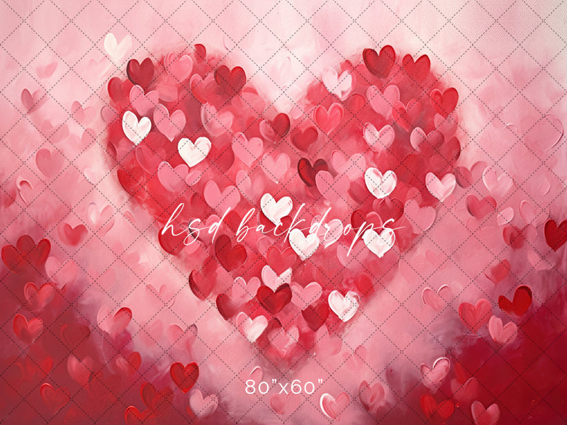 A Big Heart Valentine's Day Backdrop for Photography or Party – HSD ...