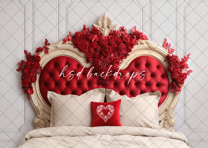 Royal Valentine's Headboard - HSD Photography Backdrops 