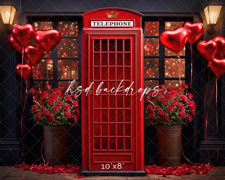 Vintage Telephone Booth (sweep options) - HSD Photography Backdrops 