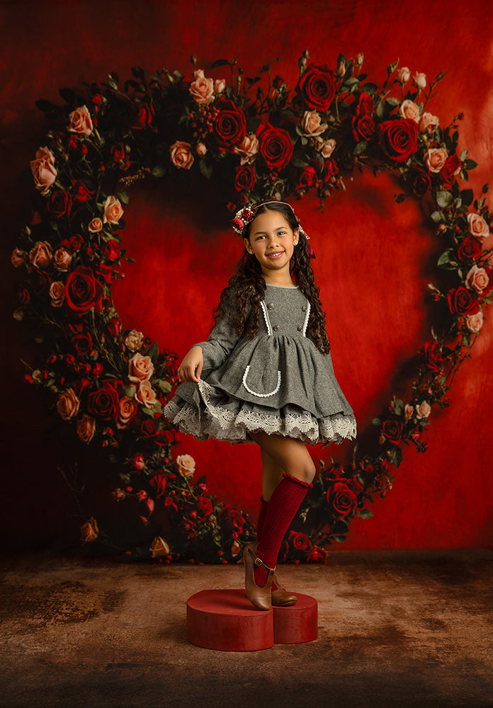 Romantic Roses Heart Arch (sweep options)