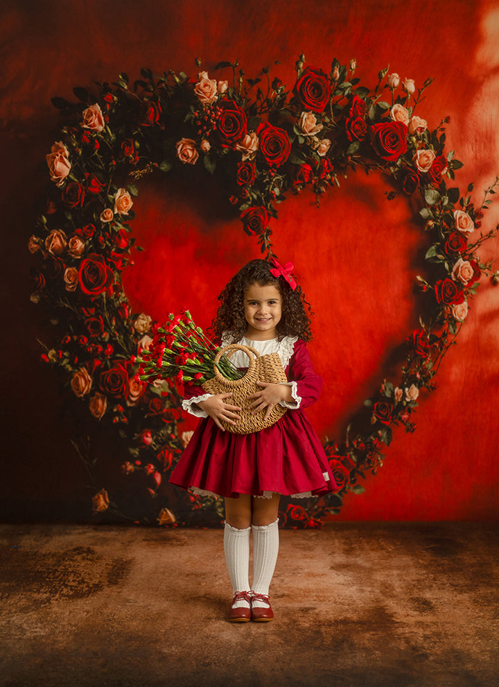 Romantic Roses Heart Arch (sweep options)