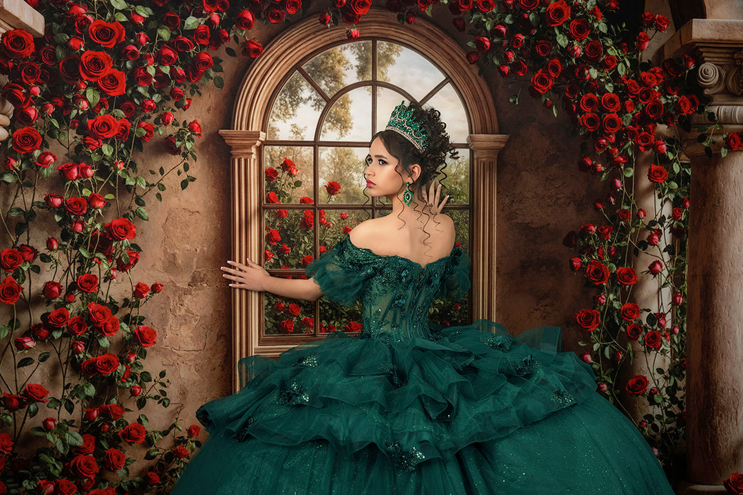 Climbing Red Roses Columns (sweep options)