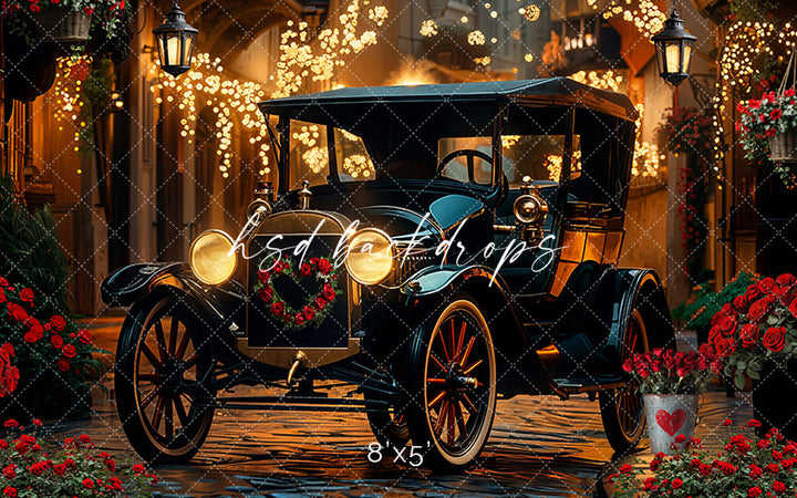 Vintage Valentine's Day Car
