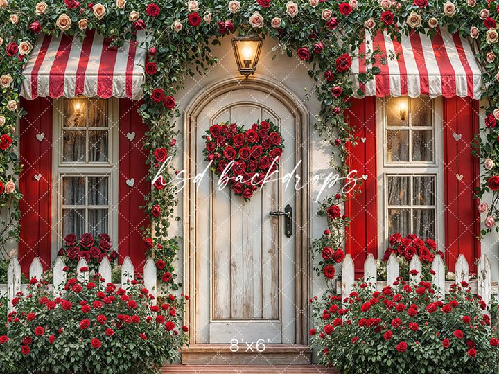 Valentine's Day Cottage Door (sweep options)