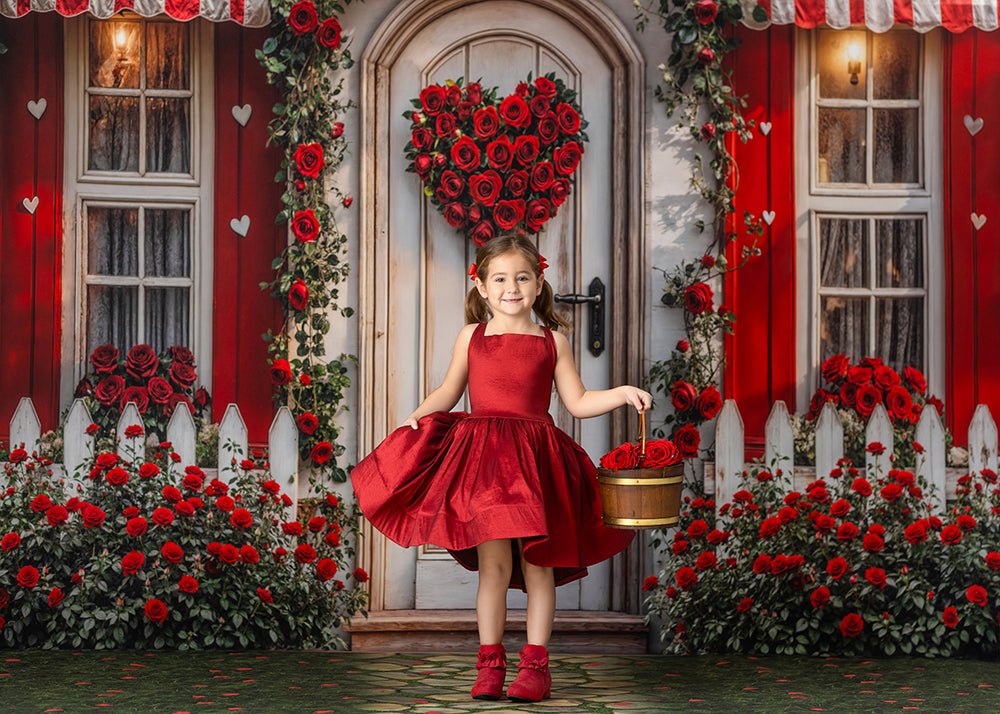 Valentine's Day Cottage Door (sweep options)