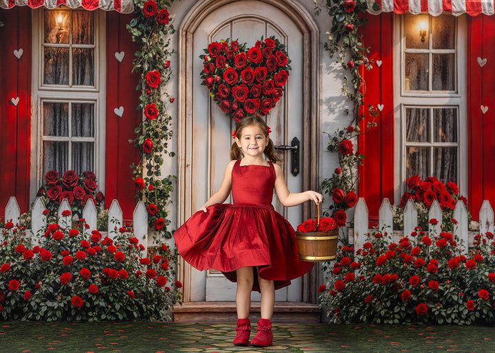 Valentine's Day Cottage Door (sweep options)