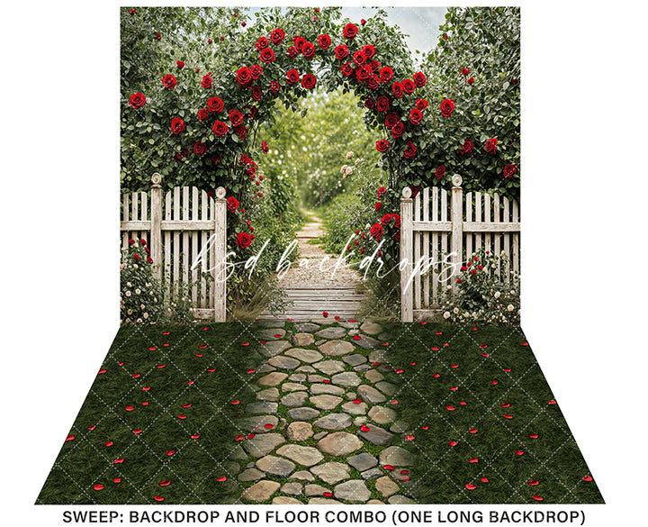 Romantic Garden Entrance (sweep options) - HSD Photography Backdrops 