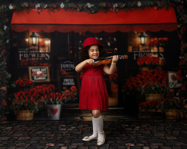 Valentines Day Flower Market (sweep options) - HSD Photography Backdrops 