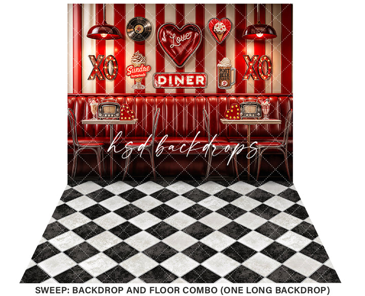 Retro Valentine's Day Diner
