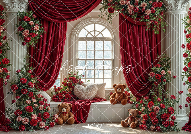 Sweetheart Window Garden – Valentine’s Day Photography Backdrop
