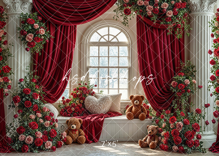 Sweetheart Window Garden – Valentine’s Day Photography Backdrop