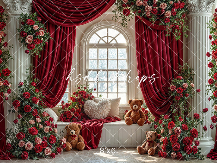 Sweetheart Window Garden – Valentine’s Day Photography Backdrop