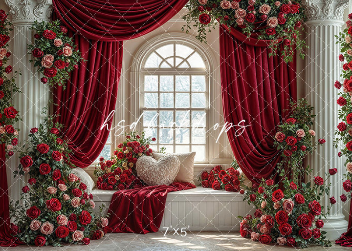 Enchanted Rose Manor – Valentine’s Day Photography Backdrop