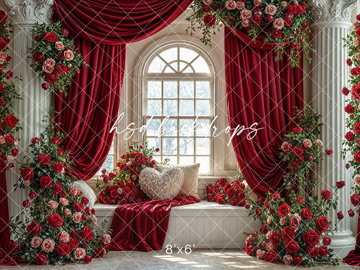 Enchanted Rose Manor – Valentine’s Day Photography Backdrop