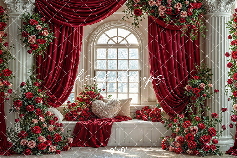 Enchanted Rose Manor – Valentine’s Day Photography Backdrop