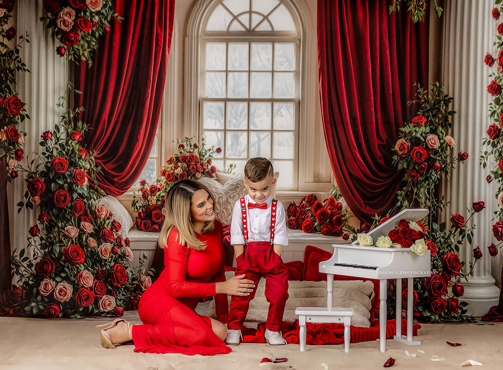 Enchanted Rose Manor – Valentine’s Day Photography Backdrop