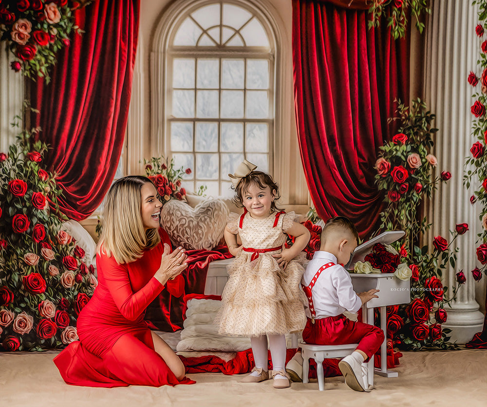 Enchanted Rose Manor – Valentine’s Day Photography Backdrop