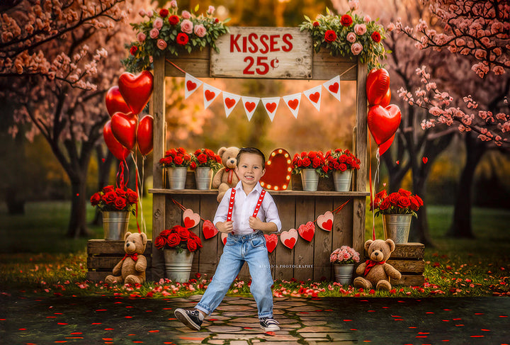 Cuddly Kisses Booth – Valentine’s Day Studio Background