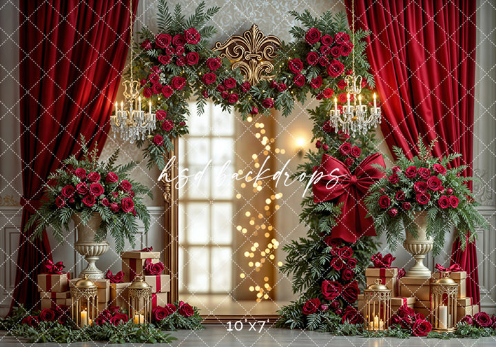 Crimson Romance Manor – Valentine’s Day Photography Background