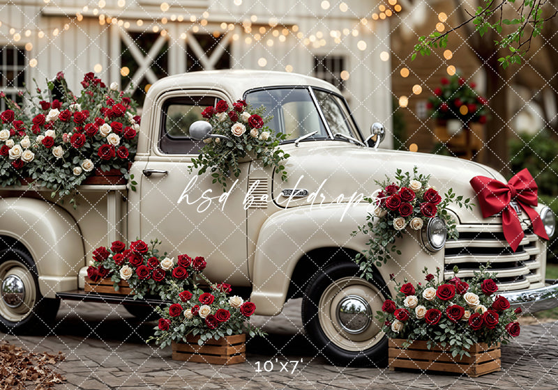 Vintage Love Truck – Valentine’s Day Photo Background