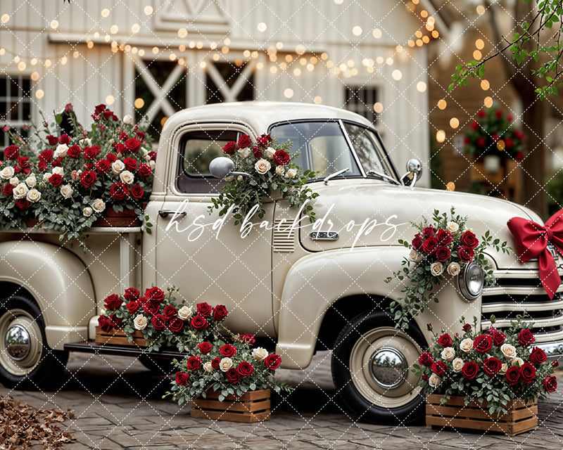 Vintage Love Truck – Valentine’s Day Photo Background