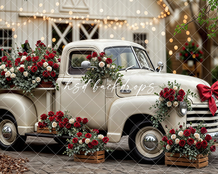 Vintage Love Truck – Valentine’s Day Photo Background