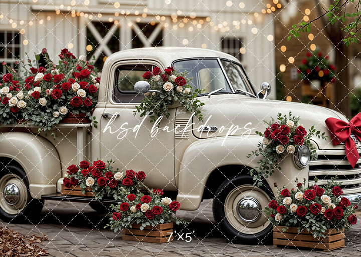 Vintage Love Truck – Valentine’s Day Photo Background
