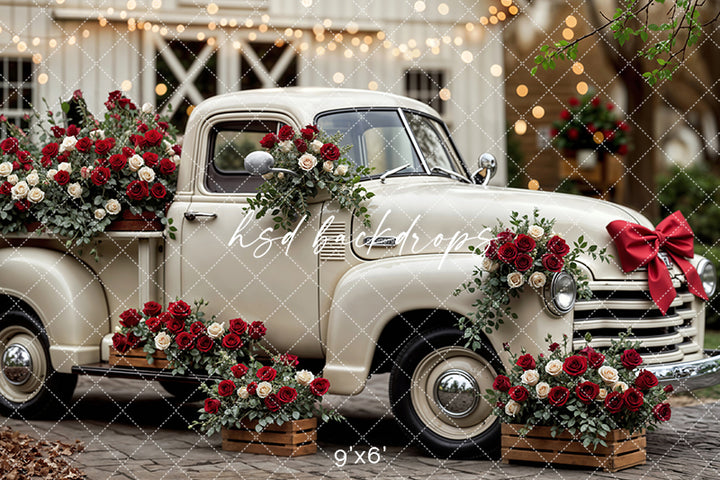 Vintage Love Truck – Valentine’s Day Photo Background