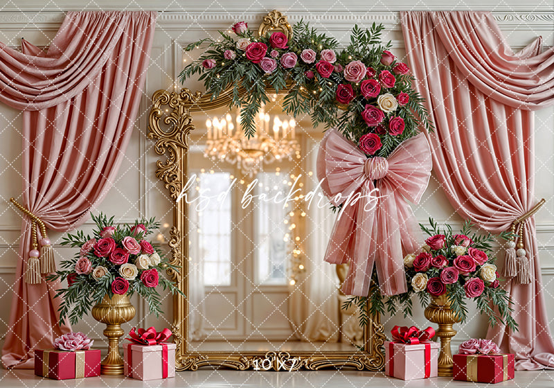 Blush Velvet Ballroom – Valentine’s Day Photo Background