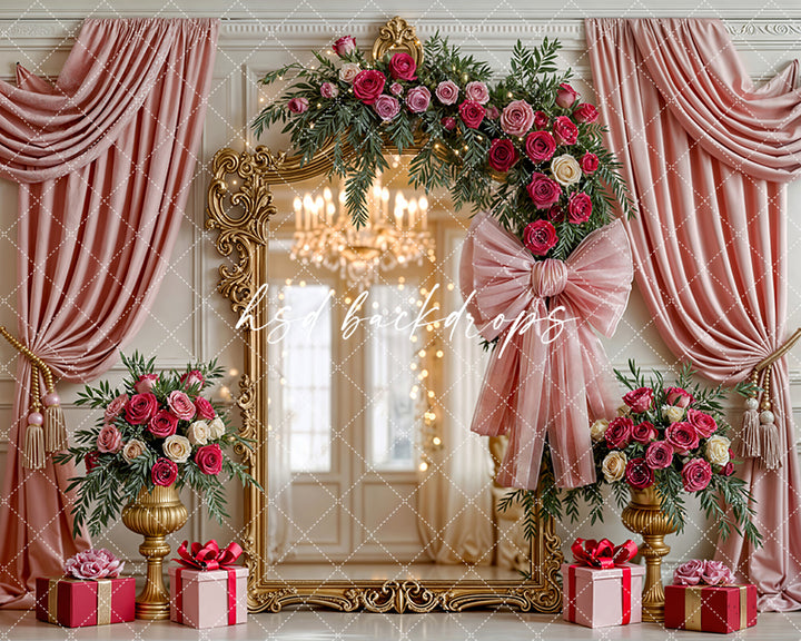 Blush Velvet Ballroom – Valentine’s Day Photo Background
