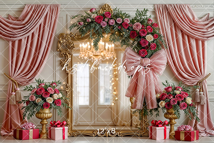 Blush Velvet Ballroom – Valentine’s Day Photo Background