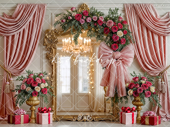 Blush Velvet Ballroom – Valentine’s Day Photo Background