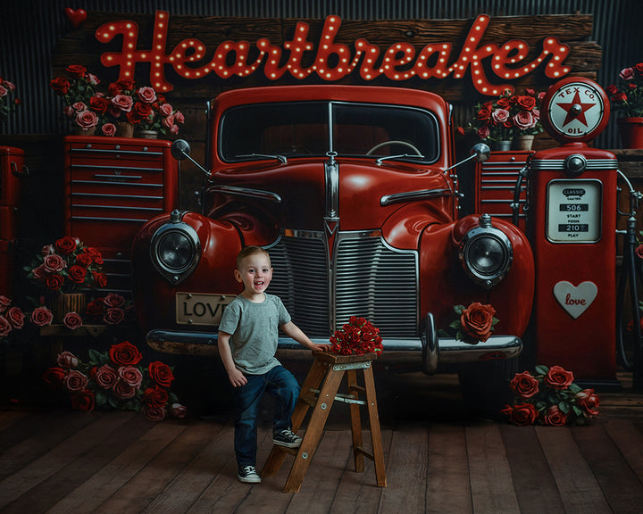 Heartbreaker Garage – Valentine’s Day Photo Backdrop