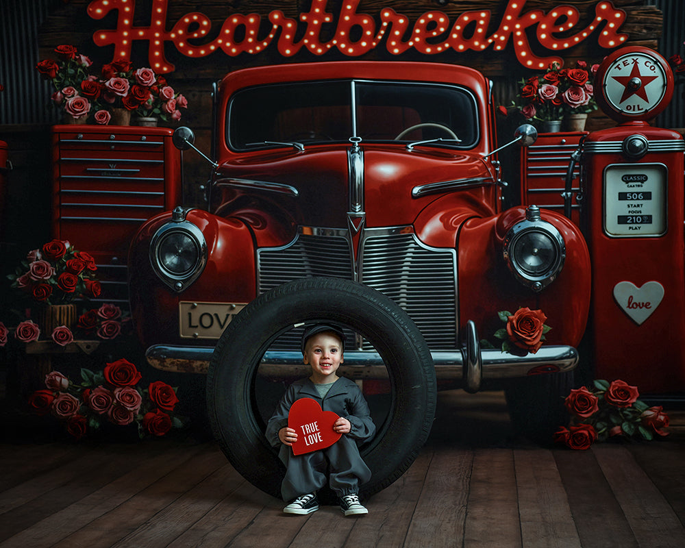 Heartbreaker Garage – Valentine’s Day Photo Backdrop