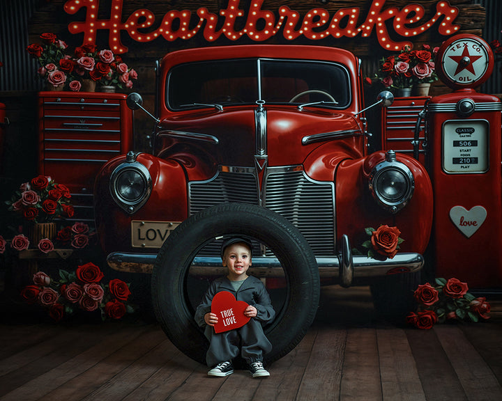 Heartbreaker Garage – Valentine’s Day Photo Backdrop
