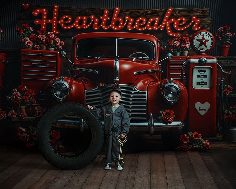 Heartbreaker Garage – Valentine’s Day Photo Backdrop
