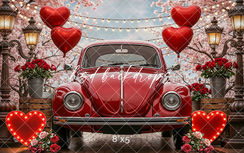 Love Bug Avenue – Valentine’s Day Photography Backdrop