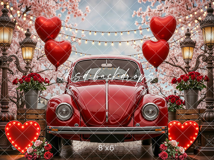Love Bug Avenue – Valentine’s Day Photography Backdrop