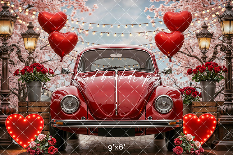Love Bug Avenue – Valentine’s Day Photography Backdrop