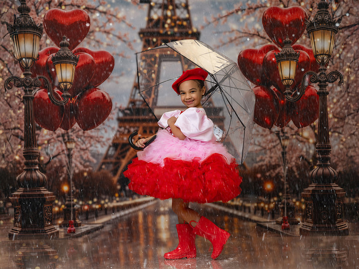 Parisian Hearts – Valentine’s Day Photography Backdrop