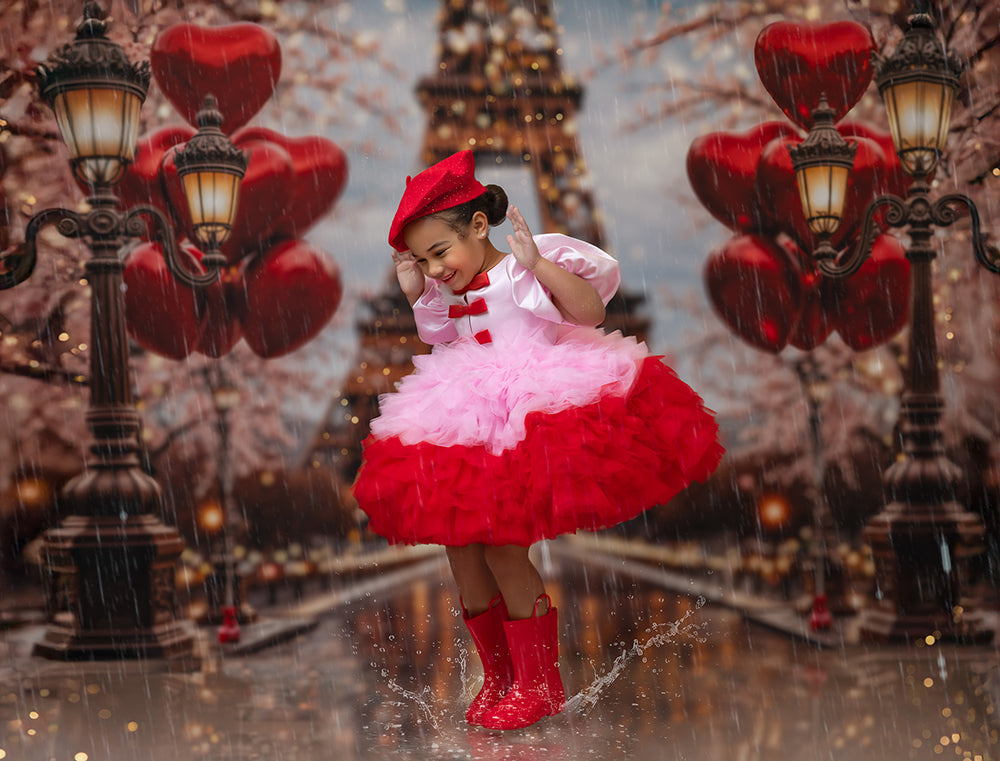 Parisian Hearts – Valentine’s Day Photography Backdrop