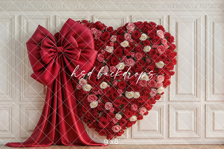 Crimson Heart Wall – Valentine’s Day Photography Backdrop