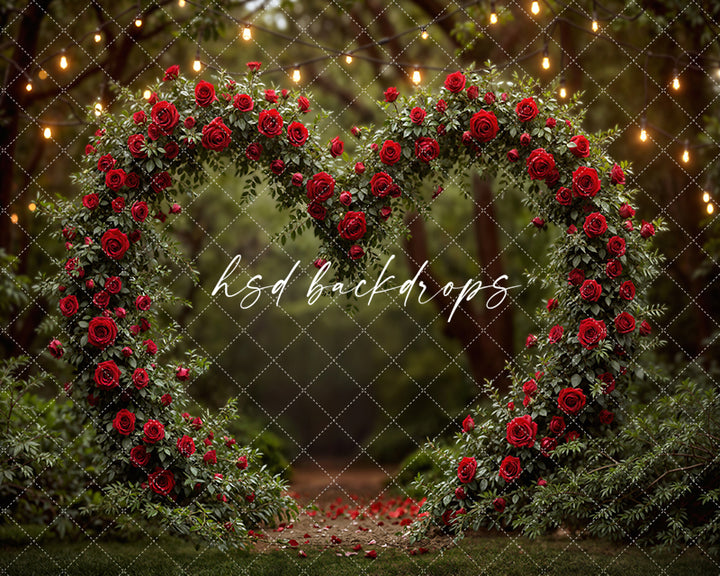 Heart of Roses Arch – Valentine’s Day Photography Backdrop