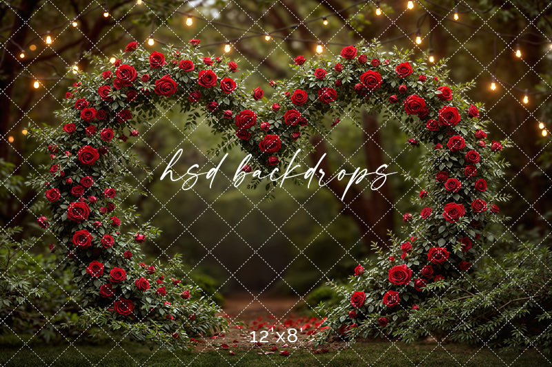 Heart of Roses Arch – Valentine’s Day Photography Backdrop