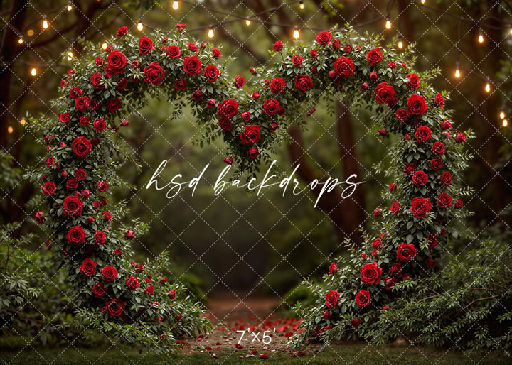 Heart of Roses Arch – Valentine’s Day Photography Backdrop