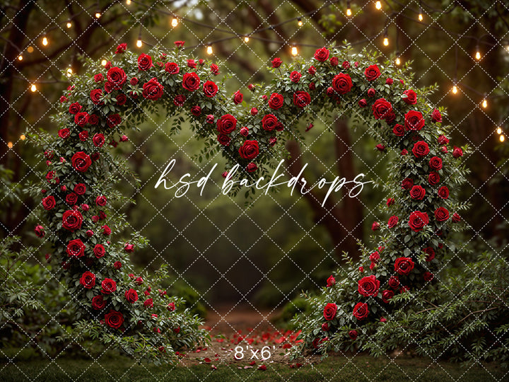Heart of Roses Arch – Valentine’s Day Photography Backdrop