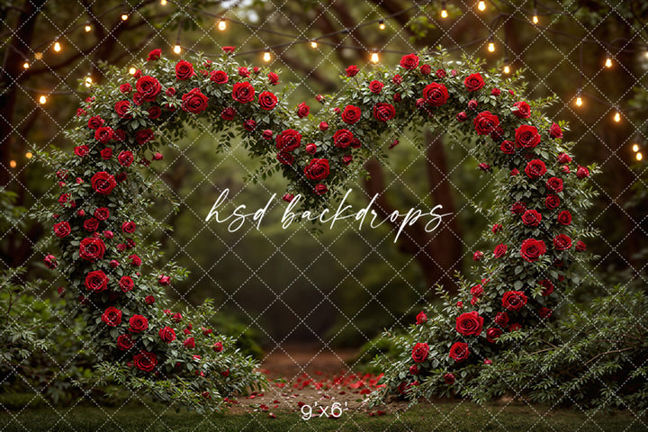 Heart of Roses Arch – Valentine’s Day Photography Backdrop